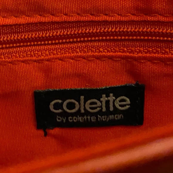 Real leather red evening bag and clutch - Picture 2 of 2